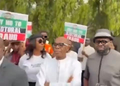 Amaechi Storms National Assembly as Protesters Demand ‘Real-Time’ Result Transmission